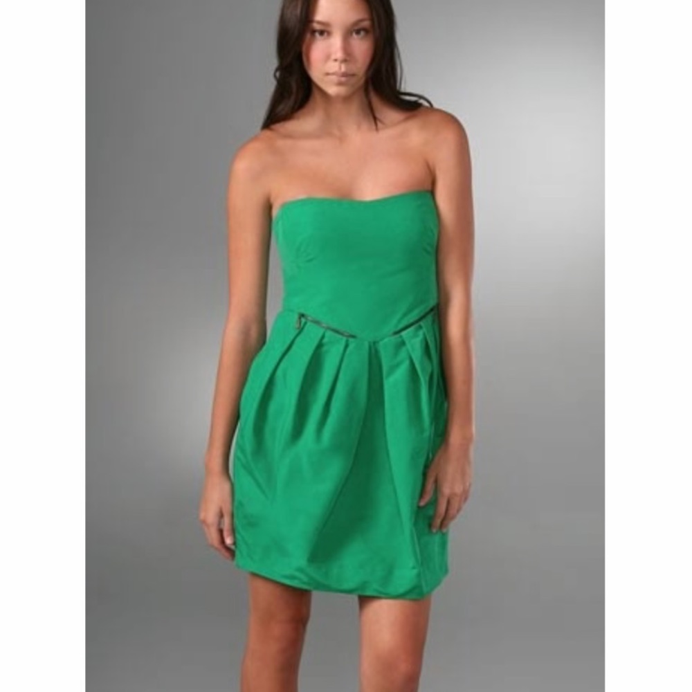 See By Chloe Strapless Zipper Bubble Dress